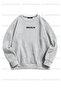 Brooklyn Printed Unisex Oversize Black-Grey Double Sweathirt - 3