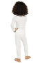 Boy's Thermal Fleece-Lined Underwear Set Bottom Top Set Cotton Flexible Comfortable White 8390 - 4