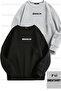 Brooklyn Printed Unisex Oversize Black-Grey Double Sweathirt