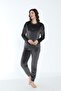 Women's Winter Great Written Soft Velvet Pajama Set - 2
