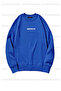 Brooklyn Printed Unisex Oversize Red-Sax Blue Double Sweathirt - 3