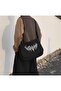 Vulvodynia Logo Printed Unisex Black Messenger Bag
