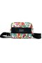 Floral Patterned Multi-Colored Water Resistant Shoulder Bag/portfolio