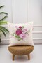 Throw Pillow Cover, Pillow Cover, Patterned Throw Pillow, Flower Patterned Throw Pillow, 43x43 Throw Pillow - 4