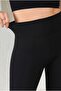 Women's Black High Waist Shaping Leggings - 4