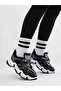 Unisex College Tennis Sports Striped Socks White Package Content 2 Pieces White - 2