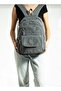 Mega Large Size Multi-Compartment Gray Lined Durable School Backpack - 3