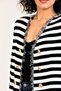 Tassel Detailed Wide Shoulder Padded Knitwear Cardigan - 5