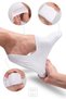 Bamboo Women's Ballet Black-White Socks Seamless Invisible Anti-Slip Heel Silicone Premium Pack of 4 - 3