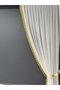 2 Wing Background Curtain Yellow Tasseled Floral 2 Wing Tulle Background Curtain - 6