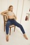 High Waist Belted Mom Jeans - 5