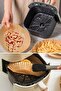 ® 50Pcs Air Fryer Baking Paper Disposable Air Fryer Non-Stick Round Plate Model - 6