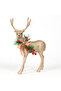 Christmas Ornament, Reindeer Figure, Gold - 32X23 cm - 2