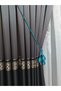 4 Ball Backdrop Curtain Gathering Apparatus for Cornice, Petrol Green Ceiling Bracket, Curtain Decoration, Curtain Rope - 3