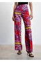 Patterned Palazzo Trousers