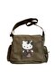 Hello Kitty Goth Printed Unisex Green Messenger Bag