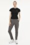 W-CT129 BASIC C NECK T-SH Black Women's Short Sleeve T-Shirt - 3