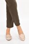 Women's Genuine Leather Loafer Ballet Anl.6184 Beige - 2