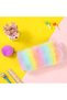 Plush Pencil Case School Prep Pencil Bag Soft Colored Plush Pen Holder