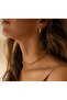 Stainless Steel Hoop Gold Earrings - 5
