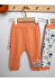 Baby Cotton Printed Elastic Leg Set of 2 Single Bottoms 3-18 Months - 2