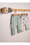 Baby Cotton Printed Elastic Leg Set of 2 Single Bottoms 3-18 Months - 2