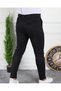 Men's Black Slim Fit Flexible Lycra Linen Trousers - 3