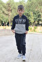 Bronx boy printed hoodie and kangaroo pocket top and bottom tracksuit - 3