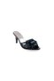 Dowry-Engagement-Henna-Wedding Open Slippers Evening Dress with Rhinestone Buckle and Feather Band