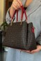Red Combination Color 5 Compartment Women's Hand and Shoulder Bag Fast Shipping Quality Product 2120 - 5