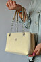 Medium Size Nickel Chain 4 Compartment Women's Shoulder Bag - 2