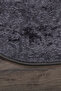 Nova Anthracite Oval 60x100 + 50x60 cm 2-Piece Bath Mat Set Non-Slip Base Toilet Seat - 2
