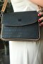 2 Straps, 5 Compartments Special Series Women's Cross Shoulder Bag 4063 BLACK TABA - 2