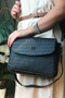 2 Straps 5 Compartments Special Series Women's Cross Shoulder Bag 4063 Black-Combination - 3