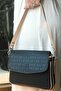 2 Straps, 5 Compartments Special Series Women's Cross Shoulder Bag 4063 BLACK TABA - 3