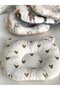 Mickey Poplin Cream Checkers Gold Flat Head Pillow - 2
