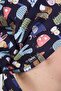 Cartoon Characters Navy Blue Hijab Bonnet - 3