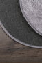 Nova Gray Oval 60x100 + 50x60 cm 2-Piece Bath Mat Set Non-Slip Base Washable Toilet Seat Set - 4