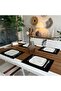 American Service, Linen Textured Black Color 4 Pieces 30 cm x 40 cm - 5