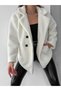 Four-Button Plush Coat: Stylish and Warm Islamic Clothing Coat