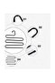5 Tiers Metal Pants Dormitory Storage Shelf Closet Organizer Clothing Hanger Holder Multilayer - 6