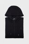 Zippered Hooded Sweatshirt N-halicarna - Black - 7