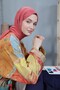 شال من سلسلة القطن المريح باللون الوردي - 3