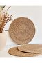 Handmade Placemat Wicker Tableware 1 Piece Tableware Organizer Plate Coaster Stylish Decor - 4