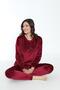 Women's Winter Strong Written Soft Velvet Pajama Set - 6