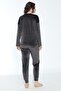 Women's Winter Great Written Soft Velvet Pajama Set - 5
