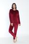 Women's Winter Strong Written Soft Velvet Pajama Set