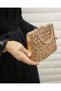 WOMEN'S COPPER CRYSTAL STONE EVENING BAG