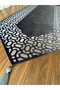 Trendy Model Smoked Color Velvet Fabric with White Tulle Underneath Table Cloth Runner - 3