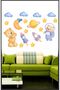 Alien Themed Cute Bear Astronaut Kids Room Baby Room Wall Sticker Set - 3